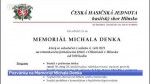34/2021 Pozvánka na Memoriál Michala Denka